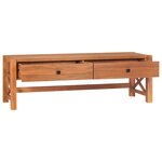 vidaXL Meuble TV 140x40x45 cm Bois de teck