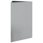 vidaXL Jardinière triangulaire 50x43x75 cm acier galvanisé