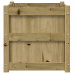 vidaXL Jardinière 50x50x50 cm bois de pin imprégné