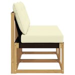vidaXL 2 Pièce Sofa de milieu extérieur