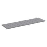 vidaXL Chaise longue de jardin avec coussin Bois d'acacia solide