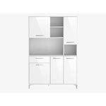 ECO Buffet de cuisine L 120 cm - Blanc brillant