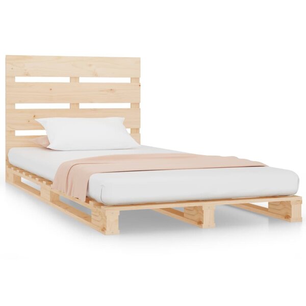 vidaXL Cadre de lit sans matelas 90x200 cm bois de pin massif