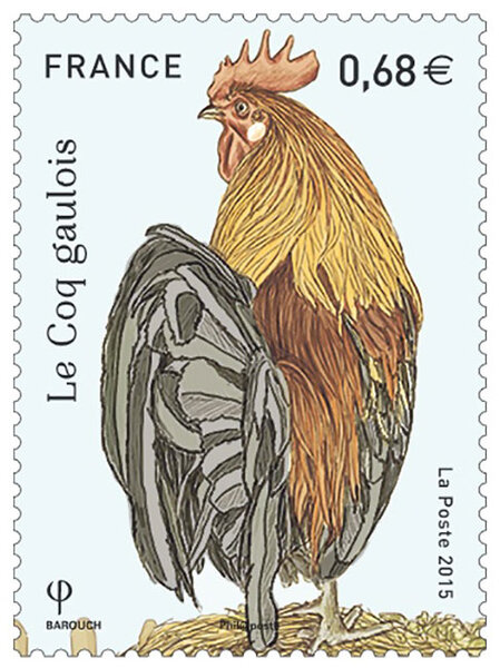 Timbre Le Coq Gaulois