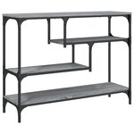 vidaXL Table console sonoma gris 100x30x75 cm bois d'ingénierie