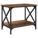 vidaXL Table d'appoint Bois ancien 55 x 38 x 45 cm Bois d'ingénierie