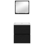 vidaXL Ensemble de mobilier de salle de bain avec tiroir 3 Pièces
