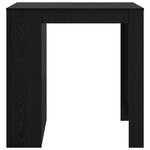 vidaXL Table de bar Chêne noir 102 x 70 x 103 5 cm Bois d'ingénierie