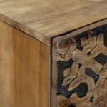 vidaXL Buffet Haut Marron 40 x 33 5 x 110 cm Bois de mangue massif