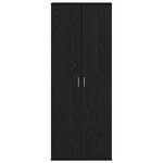 vidaXL Armoire haute Chêne noir 70x35x180 cm Bois d'ingénierie