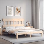 vidaXL Cadre de lit sans matelas 160x200 cm bois massif de pin