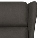vidaXL Fauteuil de massage Taupe Tissu