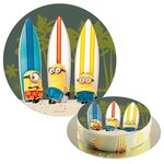 Disque en sucre Minions 20 cm - Dekora