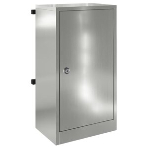 vidaXL boîte aux lettres Noir 30 x 23 x 55 cm Acier galvanisé