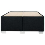 vidaXL Cadre de lit sans matelas noir 120x190 cm tissu