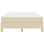 vidaXL Lit à ressorts avec matelas Crème 120 x 190 cm tissu