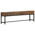 vidaXL Meuble TV 150 x 30 x 46 cm Bois de récupération massif