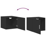 vidaXL Armoire de rangement mince noir 45x42 5x225cm bois d'ingénierie
