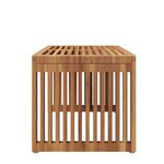 vidaXL Table d'appoint de jardin 70x37.5x35.5 cm Bois massif Teck