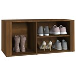 vidaXL Armoire à chaussures Chêne marron 100x35x45cm Bois d'ingénierie