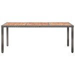 vidaXL Ensemble à manger d'extérieur 9Pièces coussins Résine tressée Gris