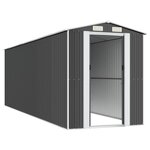 vidaXL Abri de jardin Anthracite 192x606x223 cm Acier galvanisé
