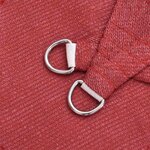 vidaXL Voile d'ombrage 160 g/m² Rouge 7x7 m PEHD