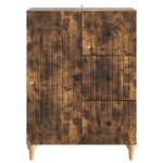 vidaXL Buffet Chêne fumé 66 x 34 5 x 90 cm Bois d'ingénierie