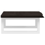 vidaXL Étagère de vasque murale acier et bois de chêne massif