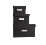 Lot de 3 boîtes de rangement officebyme - exacompta