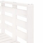 vidaXL Salon de jardin 3 Pièces blanc bois massif de pin