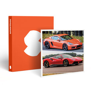 SMARTBOX - Coffret Cadeau Stage de pilotage multivolant : 2 tours en Porsche Cayman S 718 et 2 tours en Ferrari 488 sur le circuit de La Ferté-Gaucher - Sport & Aventure
