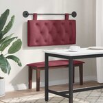 vidaXL Tête de lit suspendue Bordeaux Tissu