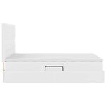 vidaXL Lit avec des lumières à LED Blanc pur 140 x 200 cm PVC