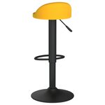 vidaXL Tabourets de bar lot de 2 Jaune Velours