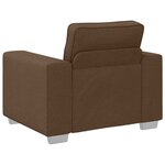 vidaXL Canapé Marron 100 x 80 x 82 cm tissu