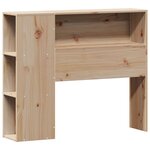 vidaXL Lit bibliothèque sans matelas 100x200 cm bois massif de pin