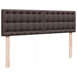 VidaXL Cadre de lit ottoman avec matelas marron foncé 140x200 cm tissu
