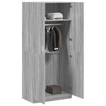 vidaXL Garde-robe Sonoma gris 90x52x200 cm Bois d'ingénierie