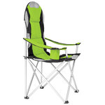 Tectake Lot de 2 chaises pliantes avec rembourrage - vert