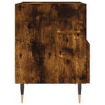 vidaXL Table de chevet chêne fumé 40x35x47 5 cm bois d’ingénierie