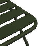 vidaXL Chaise de jardin pliante 2 Pièces Vert 55 x 56 5 x 91cm Acier