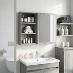 vidaXL Armoire murale de salle de bain Gris Sonoma 30 x 10 x 50 cm