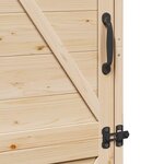 vidaXL Abri de jardin avec toit Naturel 59 5 x 56 x 176 5 cm