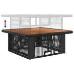 vidaXL Ensemble de salle à manger pour jardin 3 Pièces Beige et crème
