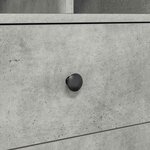 vidaXL Bureau avec rangement 2 Pièces Gris béton 90 x 50 x 76 cm