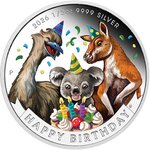 Monnaie HAPPY BIRTHDAY 1/2 Oz Argent 50 Cents Australia 2026