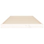 vidaXL Cadre de lit sans matelas blanc 90x200 cm bois de pin massif