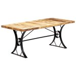 vidaXL Table de salle à manger 180x90x76 cm Bois de manguier massif