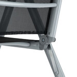 Salon de jardin aluminium 8 places gris clair 2108043/2